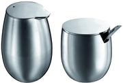 Set di riscaldamento per latte e zucchero - acciaio inox elegante - set da 2 pezzi
