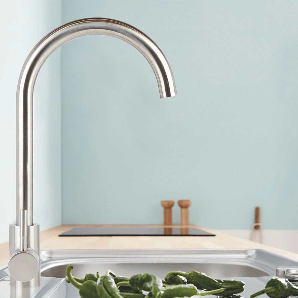 ZMH Miscelatore in acciaio inox con miscelatore girevole a 360°3 stili disponibili