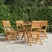 Sedie da Giardino Pieghevoli 4pz 47x62x90cm Legno Massello Teakcod mxl 76283
