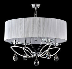 Lampadario Neoclassic in Metallo Miraggio Cromo