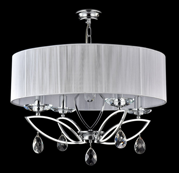 Lampadario Neoclassic in Metallo Miraggio Cromo