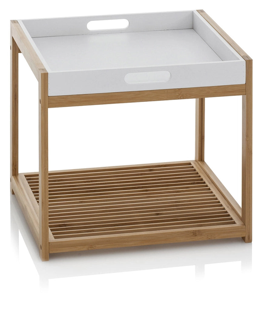 Tavolino con Vassoio 44x40x40 cm in Legno
