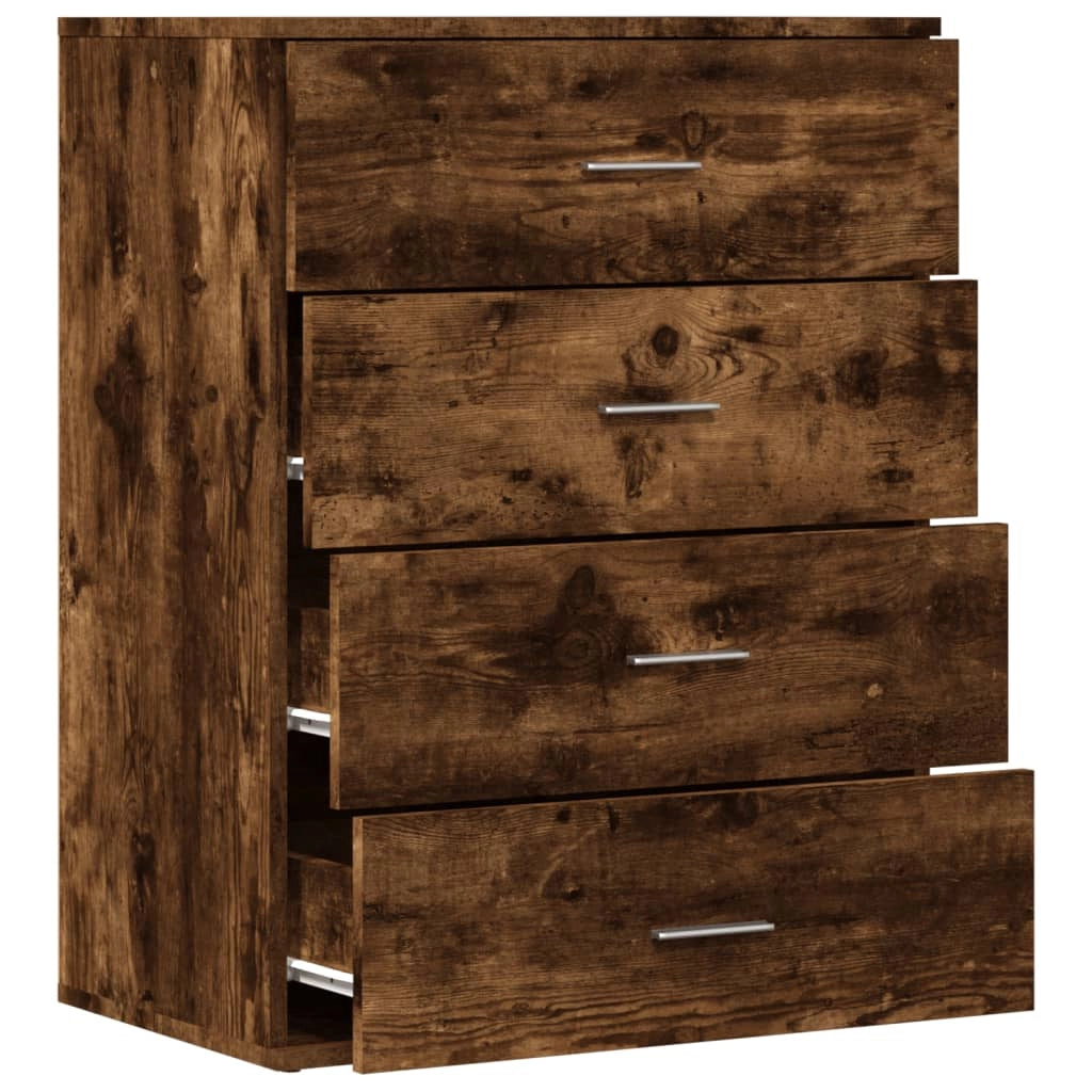 Buffet credenza cassettiera armadio mobile contenitore organizer per cucina soggiorno salotto 60 x 39 x 80 cm legno ingegnerizzato marrone 02_0030999