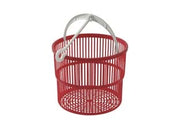 CESTINO MAGICO PORTAMOLLETTE VUOTO ROSSO- - ø cm.19x15,5h. - 8 pezzi TONTARELLI