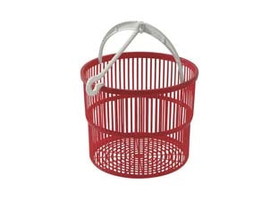 CESTINO MAGICO PORTAMOLLETTE VUOTO ROSSO- - ø cm.19x15,5h. - 8 pezzi TONTARELLI