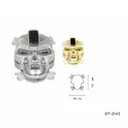 Trade Shop - Set 4pz Torcia Mini Portachiavi Led Forma Di Teschio Portatile Tascabile Dt-2143 -