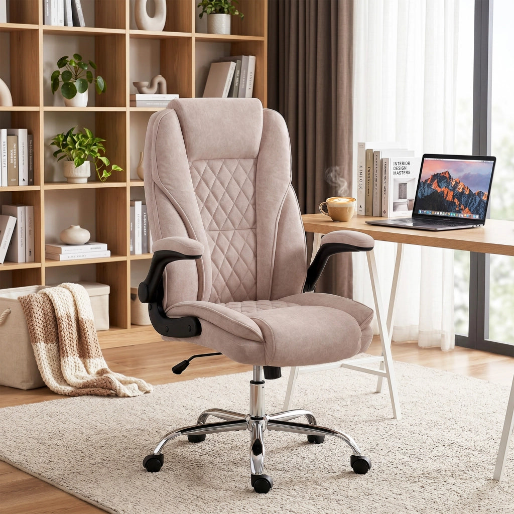 Sedia da Ufficio Ergonomica ¨C Xylo ¨C Rosa, Braccioli Regolabili, 70x70x114-122 cm