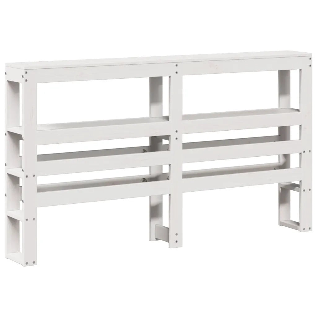 Letto senza Materasso Bianco 140x200 cm Legno Massello di Pino