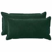 Cuscino con cuscino HOUTEN 2 pz Verde Scuro Velluto 933859