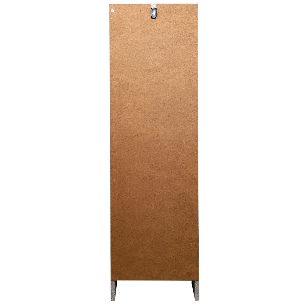 Scarpiera Mobiletto Multiuso in Legno Quercia Mobile Porta Scarpe 30x35x100 cm