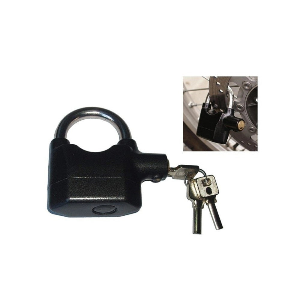 Trade Shop - Antifurto Bloccadisco Con Allarme Sonoro Per Moto Scooter Lucchetto Bloccadischi -