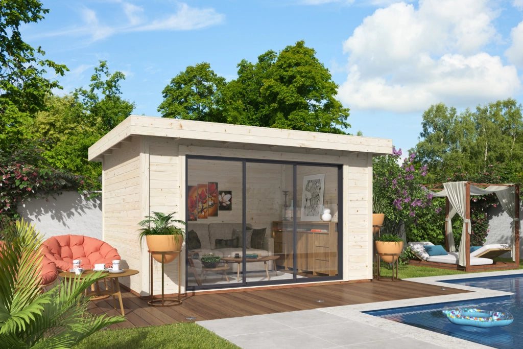 Casetta in legno non trattato Lydia B 385X291