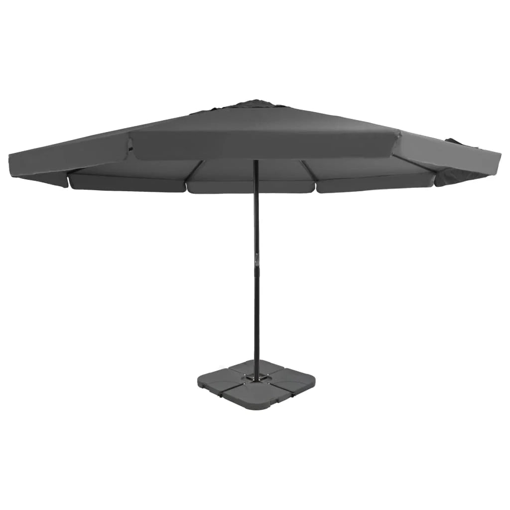 Ombrellone con base portatile diametro 5 m antracite 02_0008041