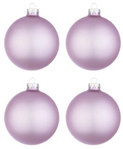 Palline di Natale in Vetro Rosa Chiaro Opaco Addobbi Decorazioni Albero Diametro: 100 mm