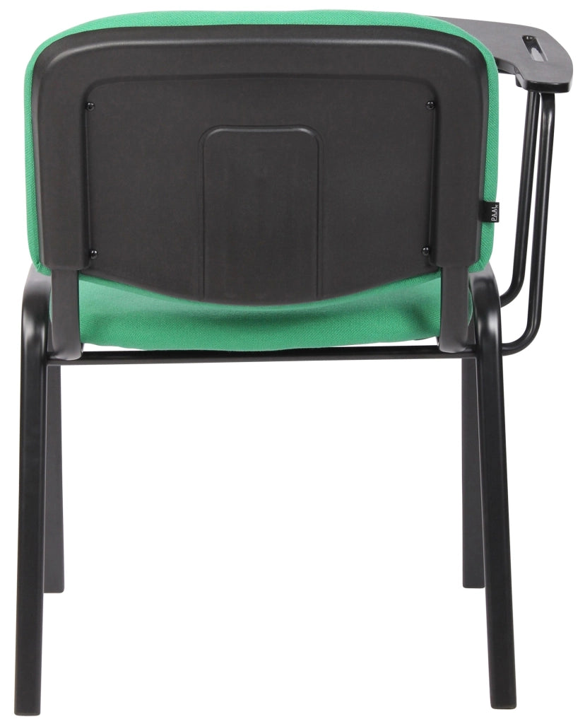 Sedia Ken in tessuto con tavolino ribaltabile verde
