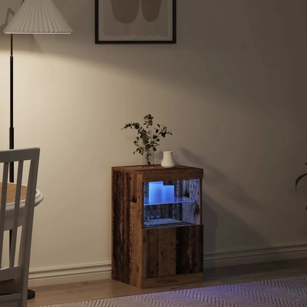 Madia LED Legno vecchio 41 x 37 x 67 cm Legno multistrato 863036