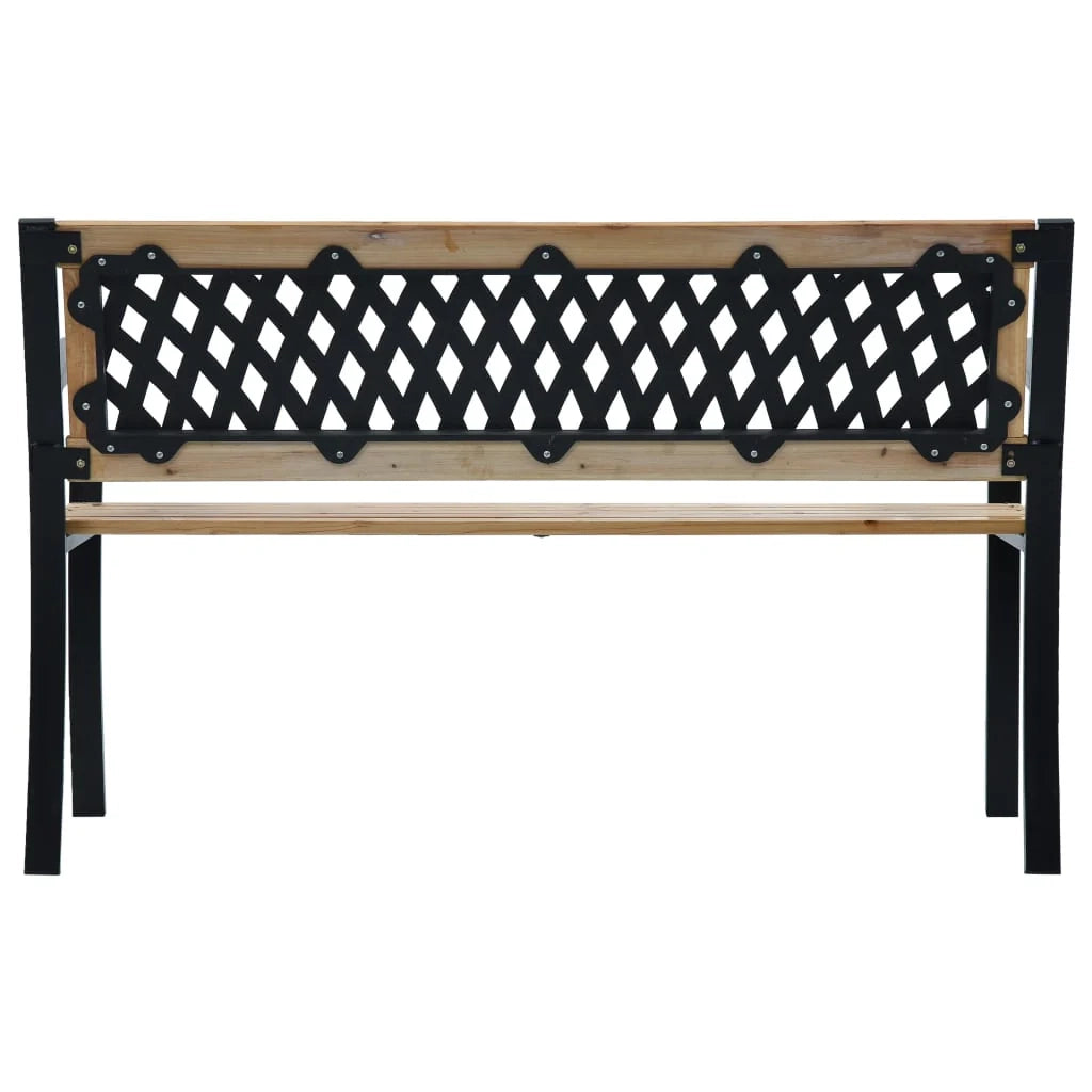 Panca da giardino mobili da esterno terrazza 120 x 53 x 77 cm legno 02_0011191