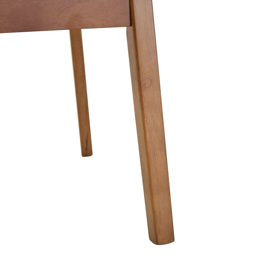 Set di 2 sedie da pranzo con schienale ovale e maniglia; seduta imbottita in legno PU nero