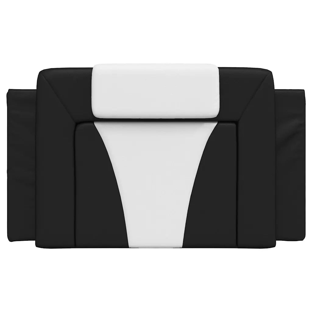 Cuscino Testiera Nero e Bianco 90 cm in Similpelle