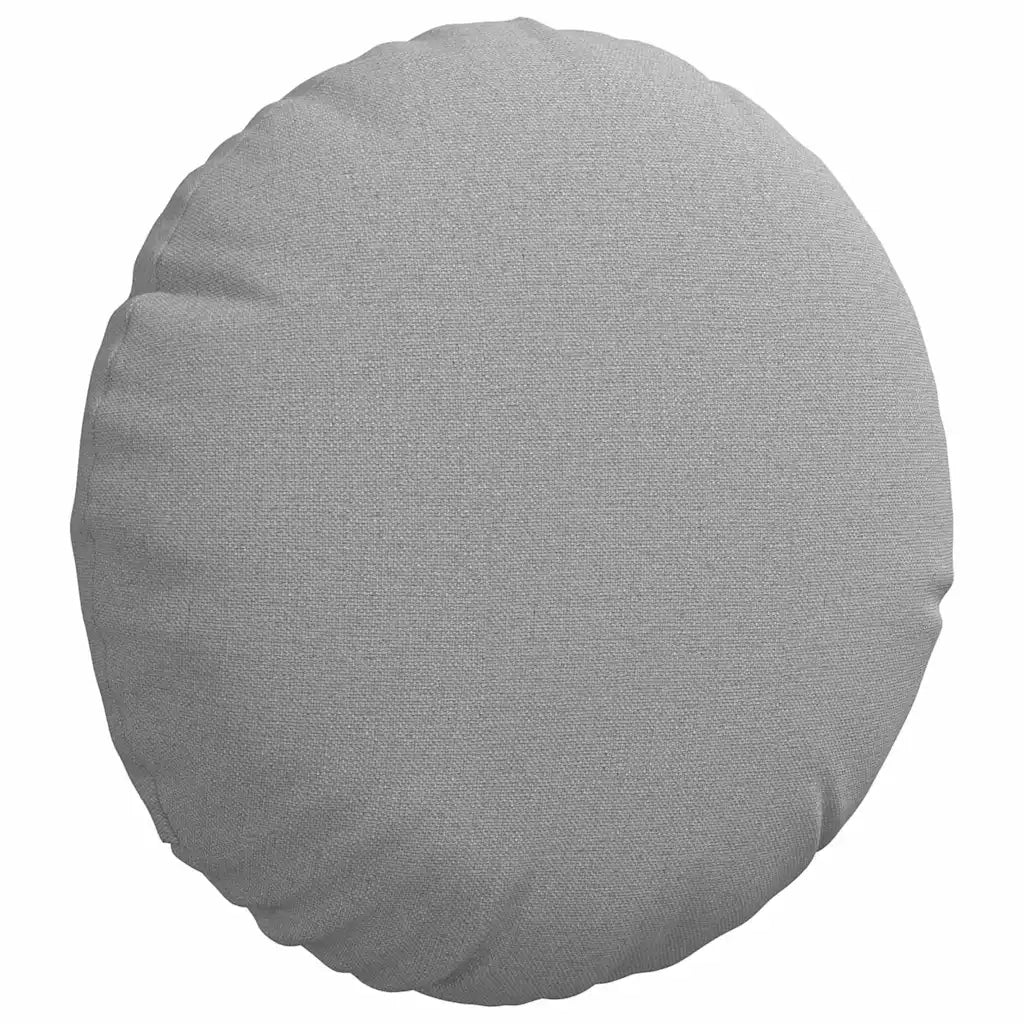 Cuscini per Seduta 2 pcs Grigio Nuvola Ø30 x 13 cm Tessuto 42014096