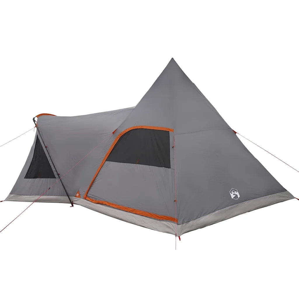 Tenda Teepee per 5 Persone con tetto Grigio e arancione