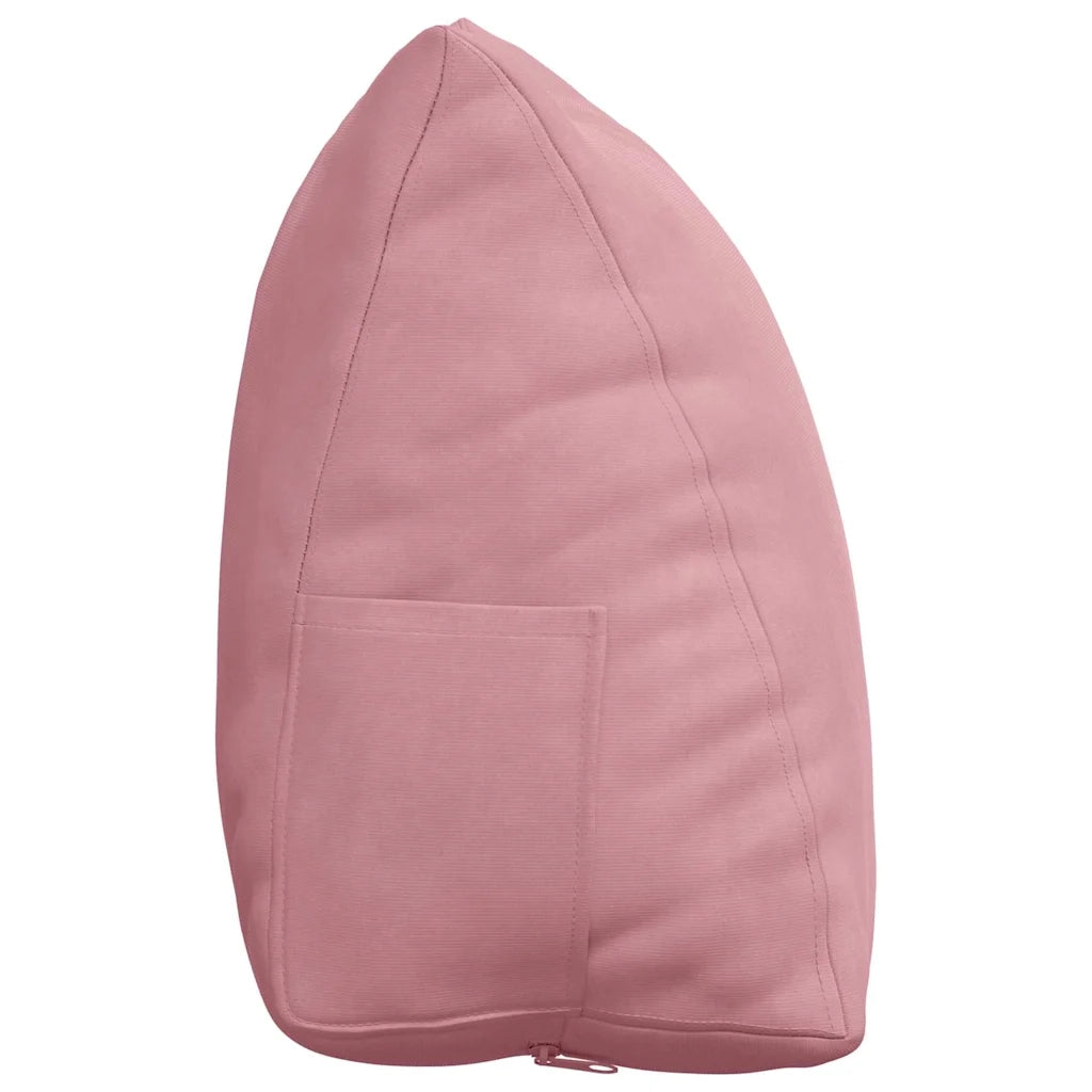 Cuscino per Schiena Rosa 45 x 20 x 35 cm Tessuto in Cords 42015023