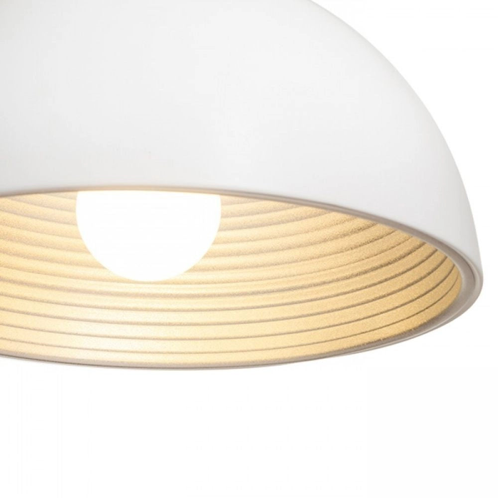 Lampadario CARISSIMA 40 a sospensione bianco opaco/grigio argento 230 E27 42W