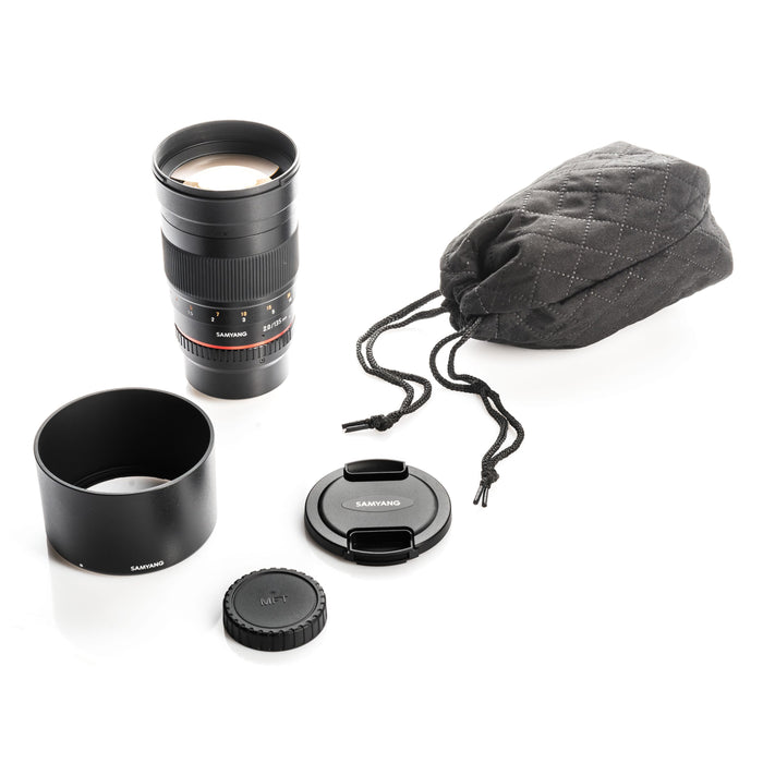 Teleobiettivo 135 mm F2.0 - lunghezza focale fissa APS-C Messa a fuoco manuale Compatibile con Olympus OM-D E-M10 Mark IV E-M1 Mark III Compatibile con Panasonic Lumix BGH1 DC-G110 DC-G91