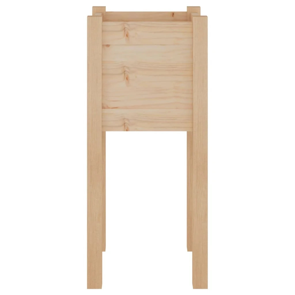 Fioriera rialzata per piante fiori giardino terrazze esterne set da 2 31 x 31 x 70 cm legno di pino massiccio marrone 02_0038894