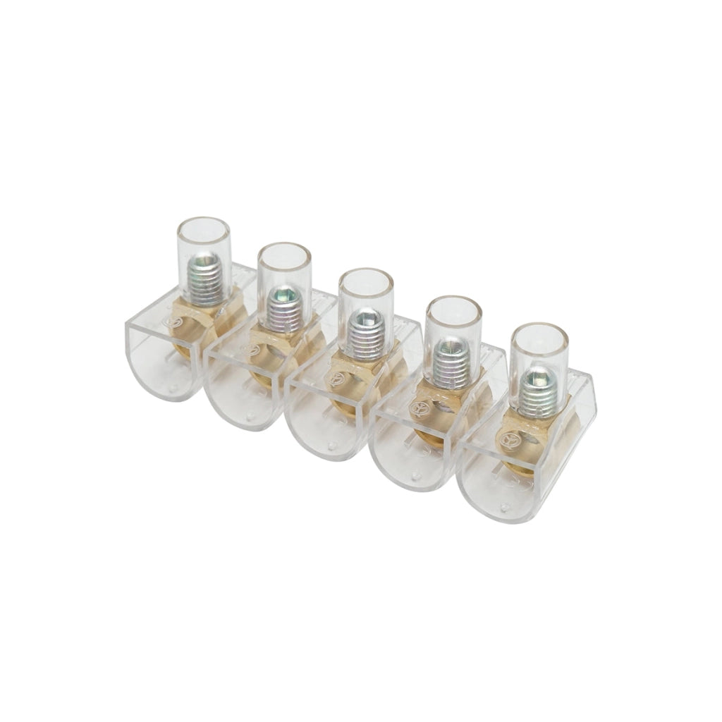 Morsetto per corda 101A 500V, 5 poli 25mm Leader