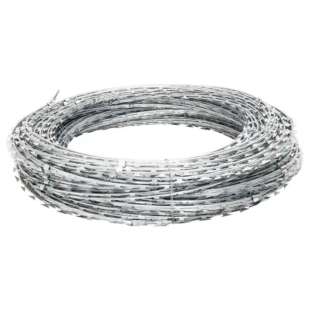 Filo Spinato NATO Fermagliato in Acciaio Zincato 60 m BTO-22  cod mxl 59482
