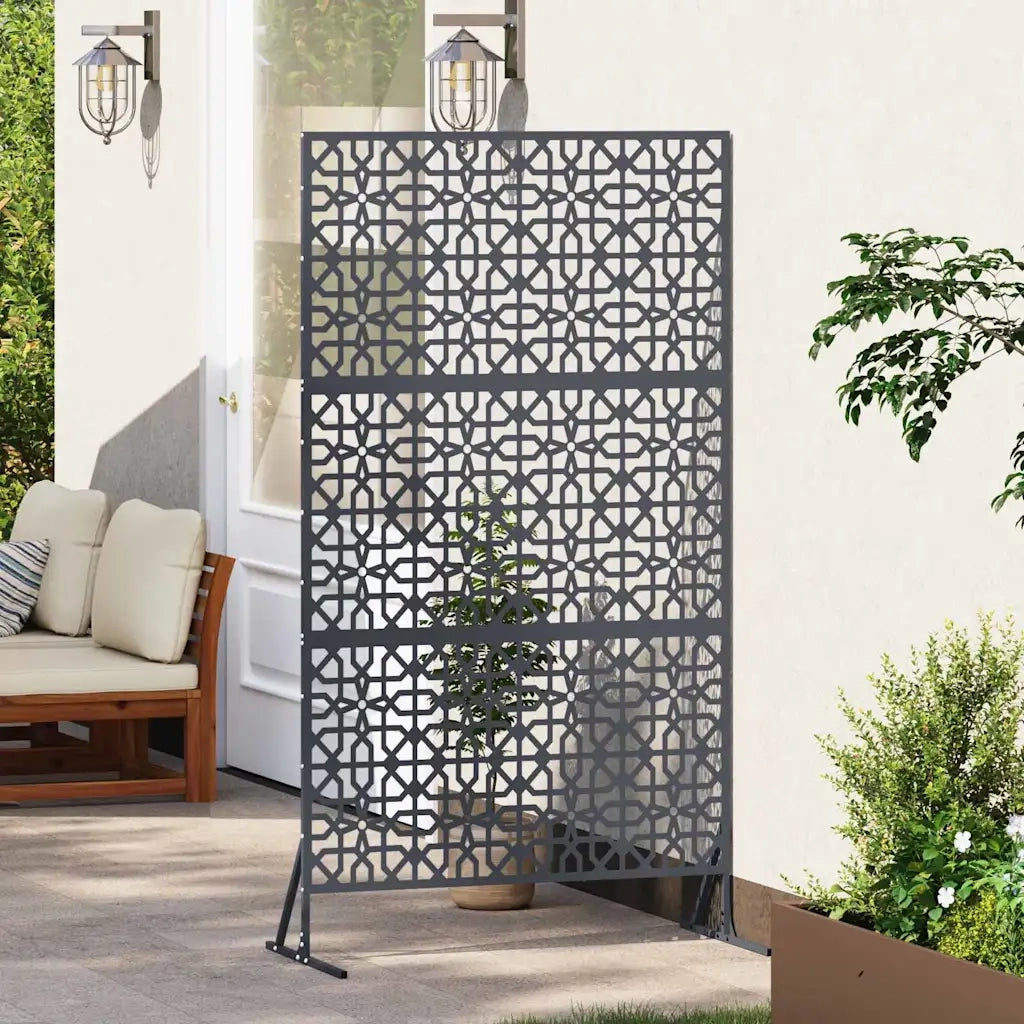 Schermo per Privacy Antracite 100 x 50 x 180 cm Acciaio CFW9074656