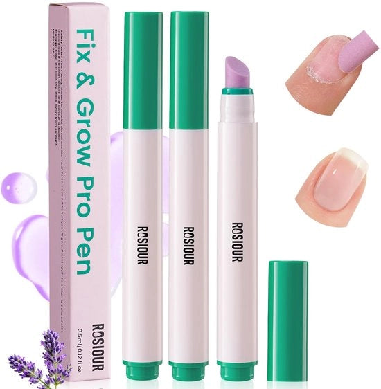 Kit di cura per unghie 3 in 1 - unguento per l'unghia - set di cura per unghie - punta ceramica - manutenzione in viaggio - 3,5 ml - cura per unghie
