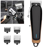 Trade Shop - Tagliacapelli Professionale Clipper Trimmer Silenzioso Con Batteria Led Q-lf530 -