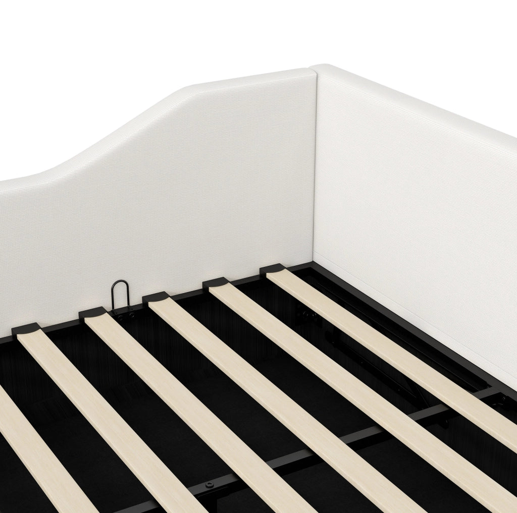 Divano letto 140x200 con contenitore; MDF e compensato; beige