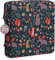 Sedile elevabile per bambini con design cartone animato, colore verde scuro - con piastra da snack