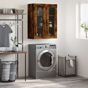 Mobile a Parete Rovere Fumo 69,5x34x90 cm in Legno Multistrato 834991