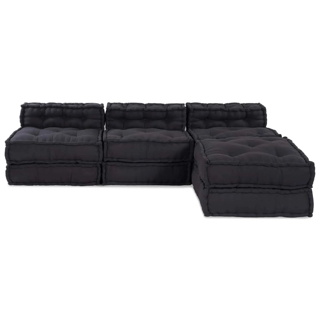Unità di Divano Modulare 4 pcs Antracite Tessuto 3315069