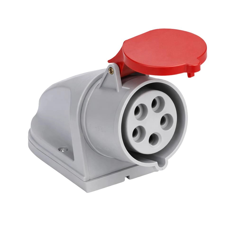 Presa industriale ecova 30514 trifase 16a 415v ip44 da parete