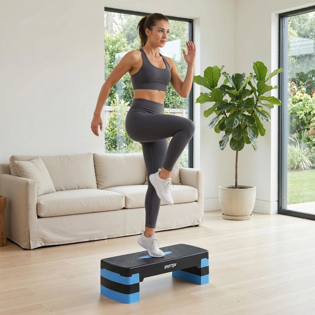 Stepper Fitness Aerobico ¨C zephmum ¨C Blu 68x29x20cm