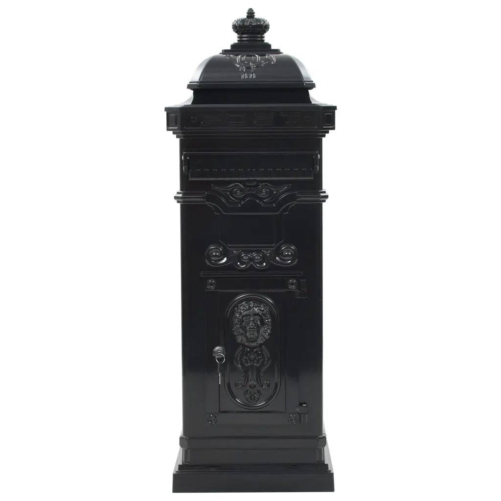 Cassetta della Posta in Alluminio Inossidabile Vintage Nera CFW8715606