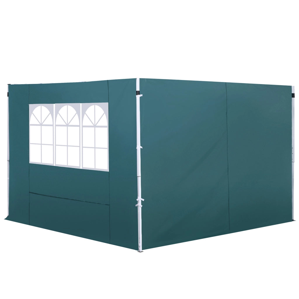 Pareti Laterali per Gazebo 3x3 m ¨C zephmum ¨C 300x200 cm Verde Scuro Oxford