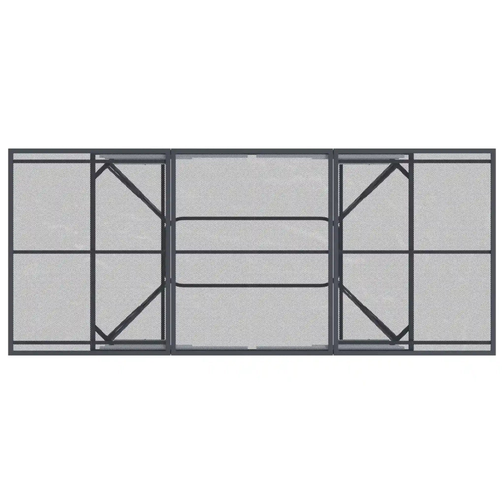 Set da Pranzo per Giardino 7 pcs Antracite 212 x 90 x 76 cm 3429140