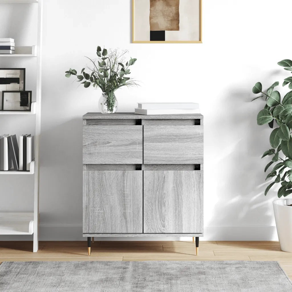 Credenza-Buffet-Armadio da cucina Grigio Sonoma 60x35x70 cm in Legno Multistrato 904883