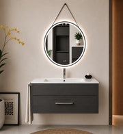 Mobile bagno con lavabo ORIGENBATH FLORENCIA senza specchio 50x40 cm grafite