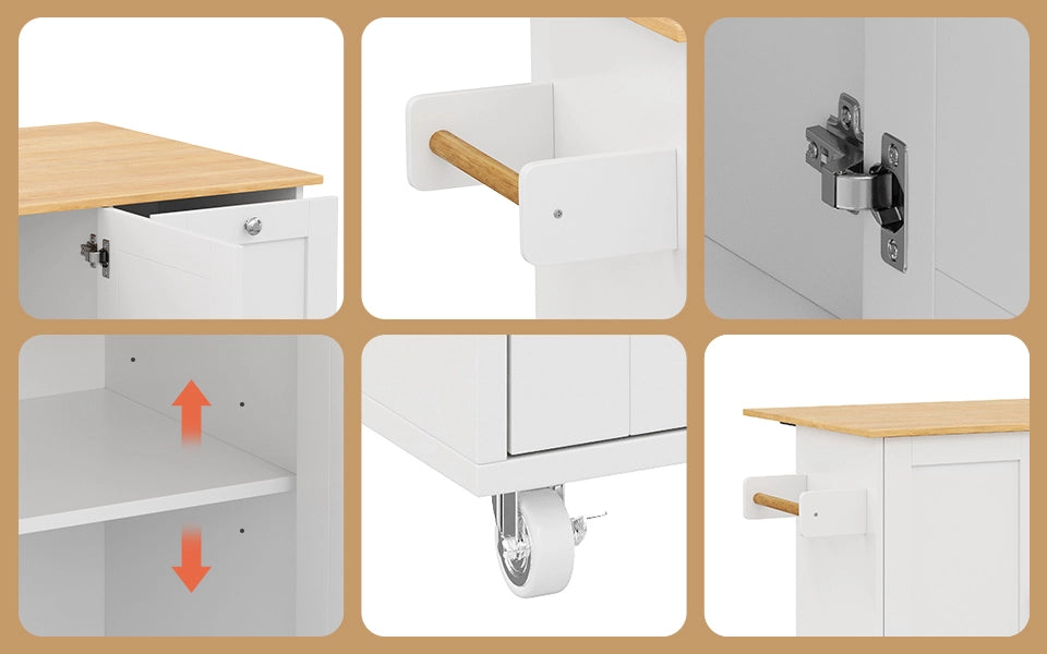 Tavolo da Cucina Allungabile con Cassetti e Ripiano ¨C MINIMAL ¨C Rovere, 135x44x90 cm