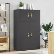 Armadio 2 pz Nero 90 x 40 x 145 cm Acciaio Bloccabile 3438645