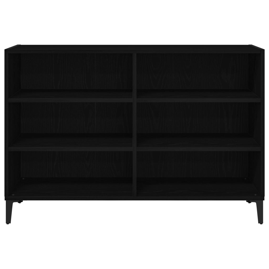 Sideboard Nero Quercia  103,5x35x70 cm in Legno ingegnerizzato