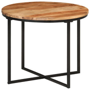 Tavolino Salotto 55x55x45cm in Legno Massello di Acacia e Ferrocod mxl 89716
