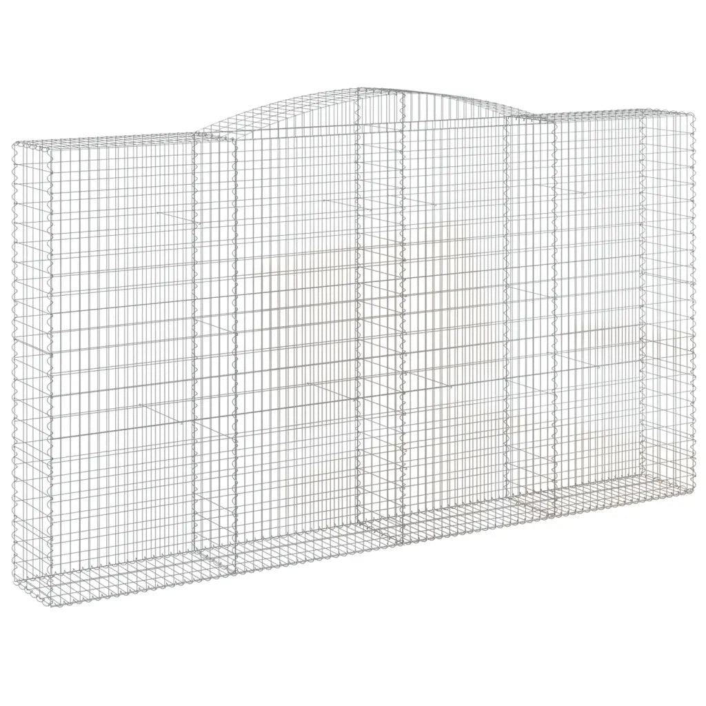 Cesti Gabbioni ad Arco 7 pz 400x50x220/240 cm Ferro Zincato 3147079